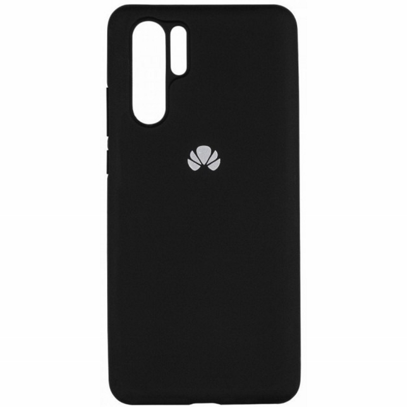 Чехол Huawei P30 Silicone Case Black Black (Черный)