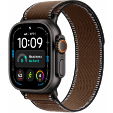Apple Watch Ultra 4 (2026) 49mm Black Titanium Case / Black - Charcoal Dark Umber