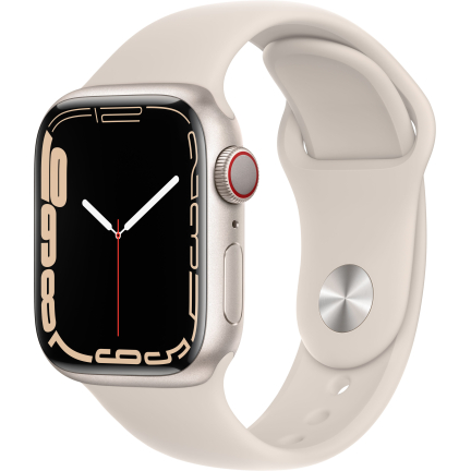 Apple Watch S7 45mm Starlight Aluminum Case / Starlight Sport Band
