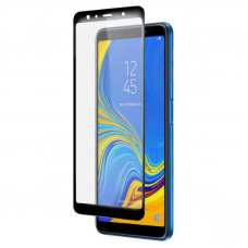 Защитное стекло 3D для Samsung Galaxy A7 (2018) Черное (Тех.Упаковка)