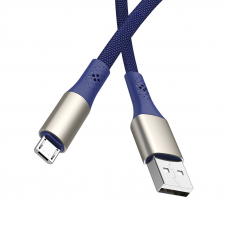 Кабель USB - MicroUSB / Borofone BU7/ 1M / Синий