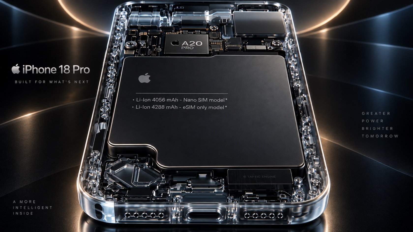 Apple iPhone 18 Pro - аккумулятор и зарядка