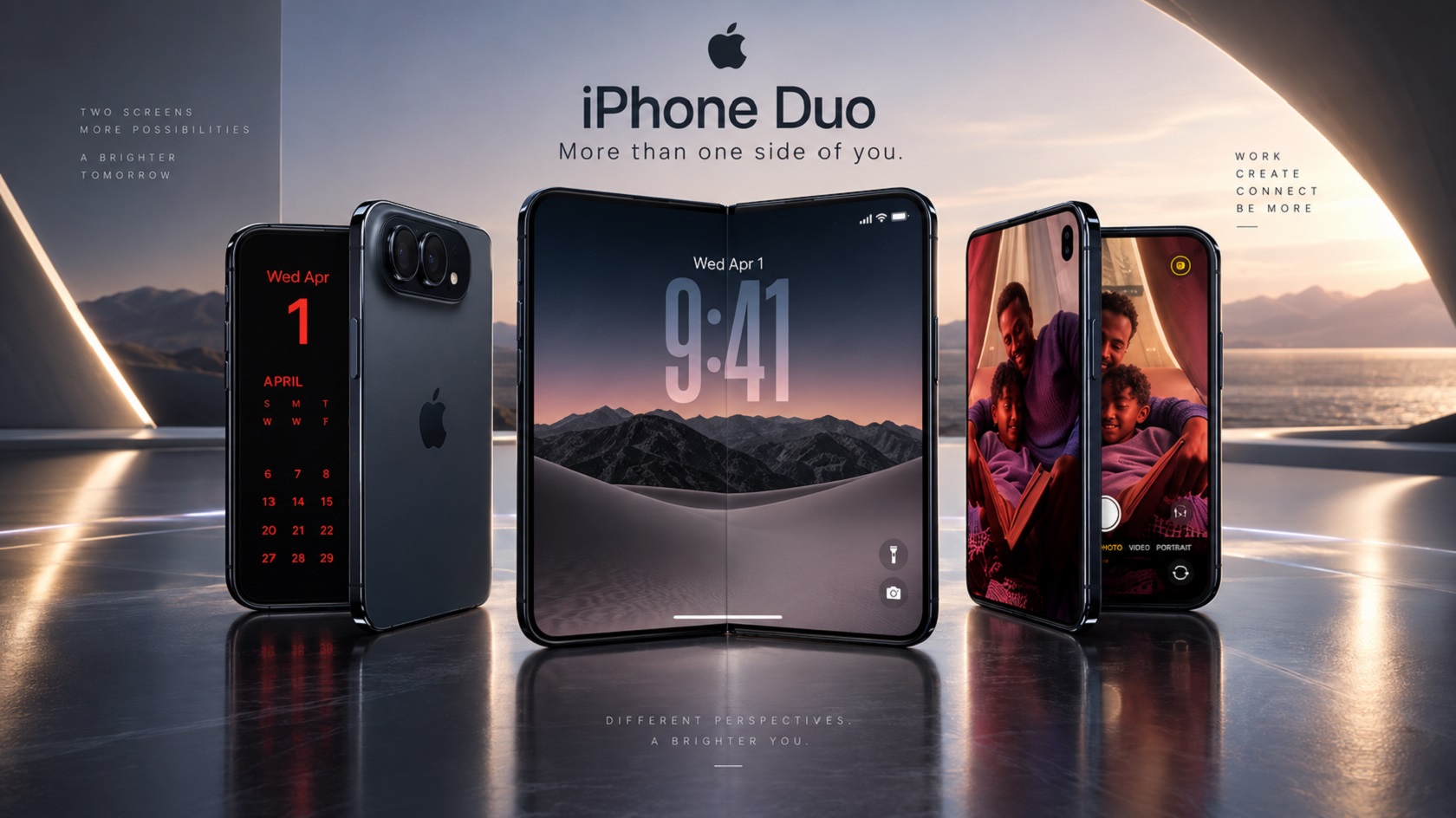 Apple iPhone Duo складной смартфон
