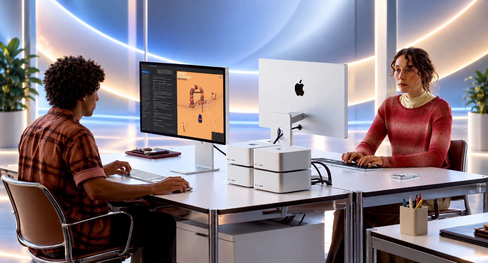 Apple Mac Studio M5 Ultra — вид спереди