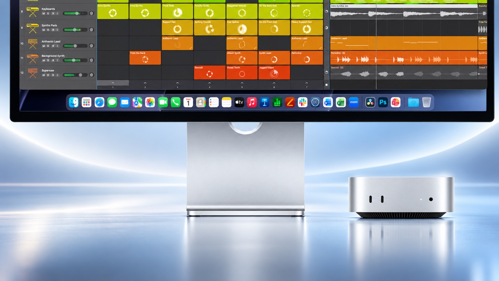 Apple Mac mini M6 — вид спереди