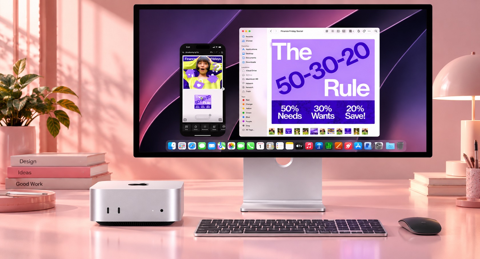 Apple Mac mini M5 Pro — вид спереди