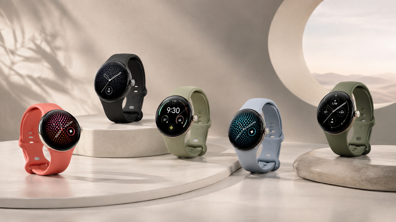 Google Pixel Watch 5 — вид спереди и дизайн корпуса