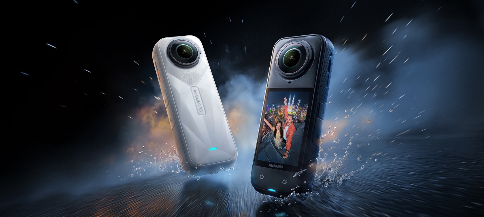 Insta360 X5 - вид спереди