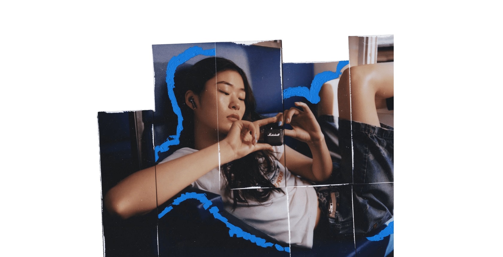 Marshall Minor 4 - наушники сбоку и корпус