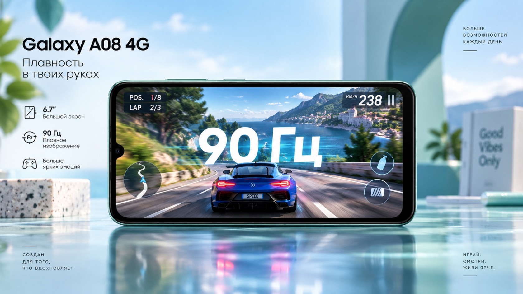 Samsung Galaxy A08 4G задняя панель и камера