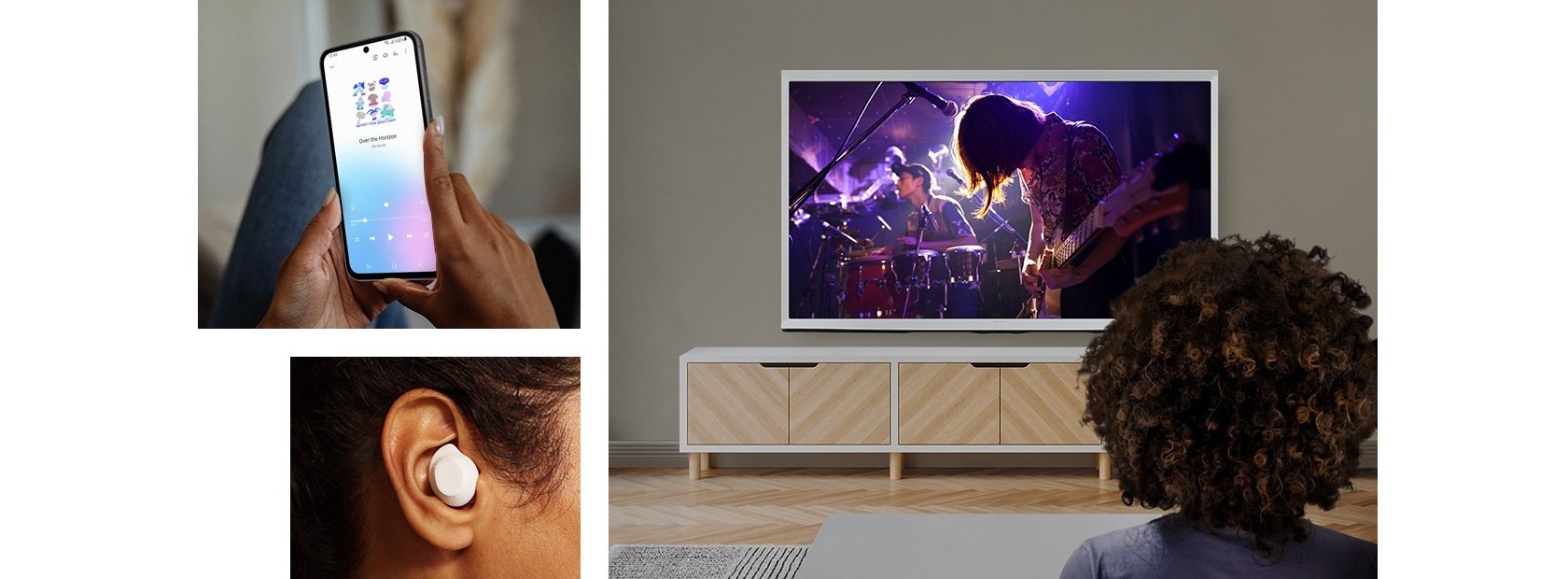 Samsung Galaxy Buds FE - в кейсе с открытой крышкой