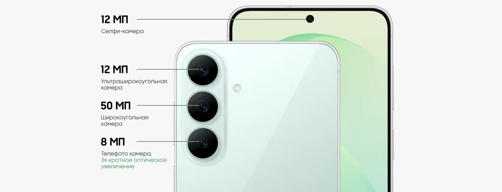 Samsung Galaxy S26 FE — вид спереди