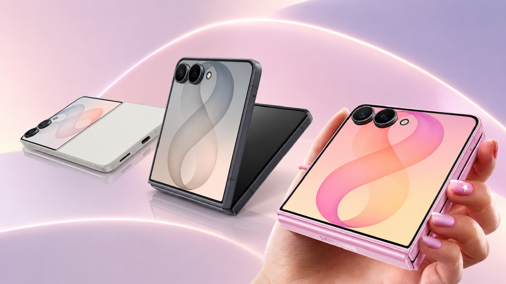 Samsung Galaxy Z Flip8 в сложенном состоянии