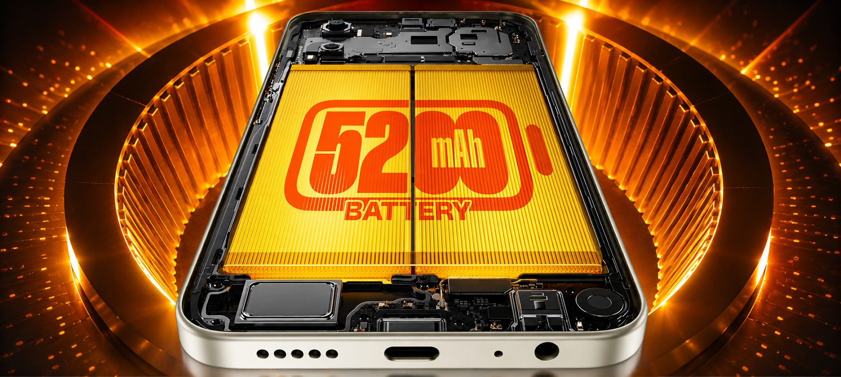 Samsung Galaxy Z Flip 6 – раскрытый вид сбоку