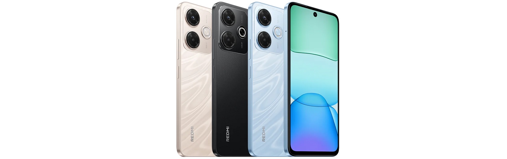 Xiaomi Redmi 13X черный корпус вид спереди