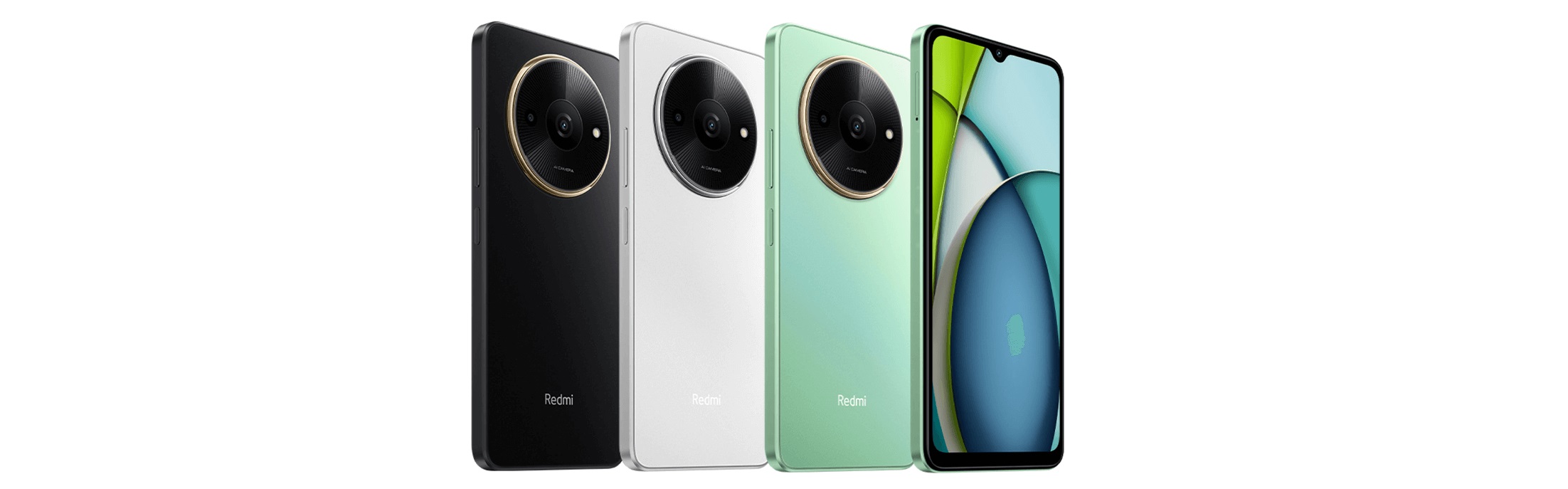 Xiaomi Redmi A3X — дизайн и дисплей Xiaomi Redmi A3X черный вид спереди