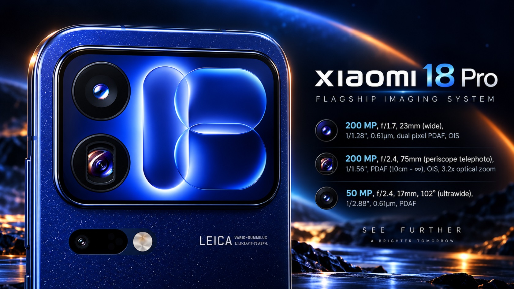 Дизайн Xiaomi 18 Pro