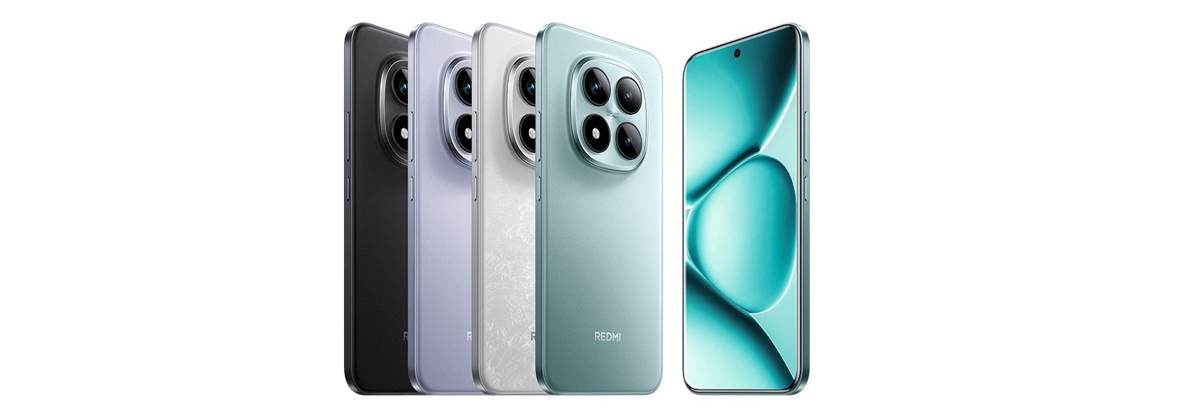 Xiaomi Redmi Note 15 Pro+ — передняя панель смартфона Xiaomi Redmi Note 15 Pro+ черный вид спереди