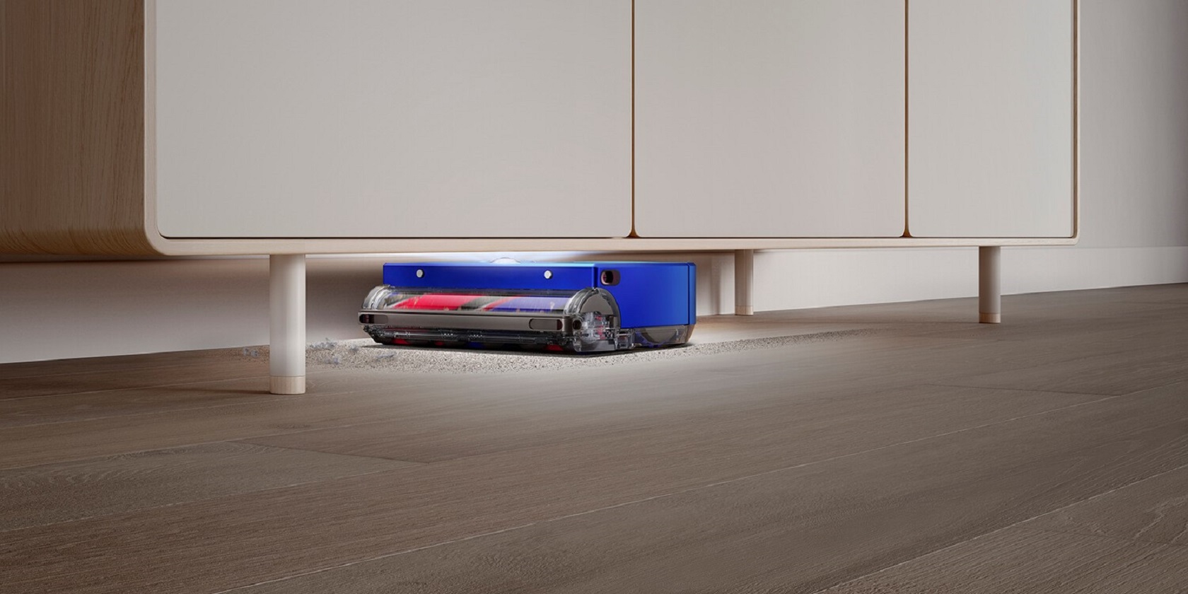 Dyson RB03 360 Robot Vacuum Cleaner - процесс уборки