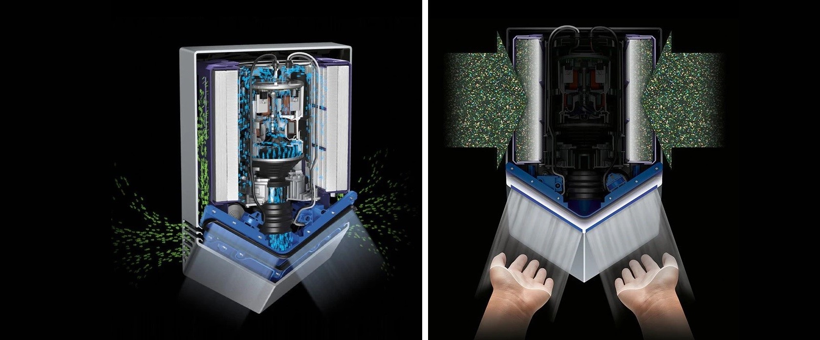Dyson Airblade V HU02 - профиль и детали корпуса