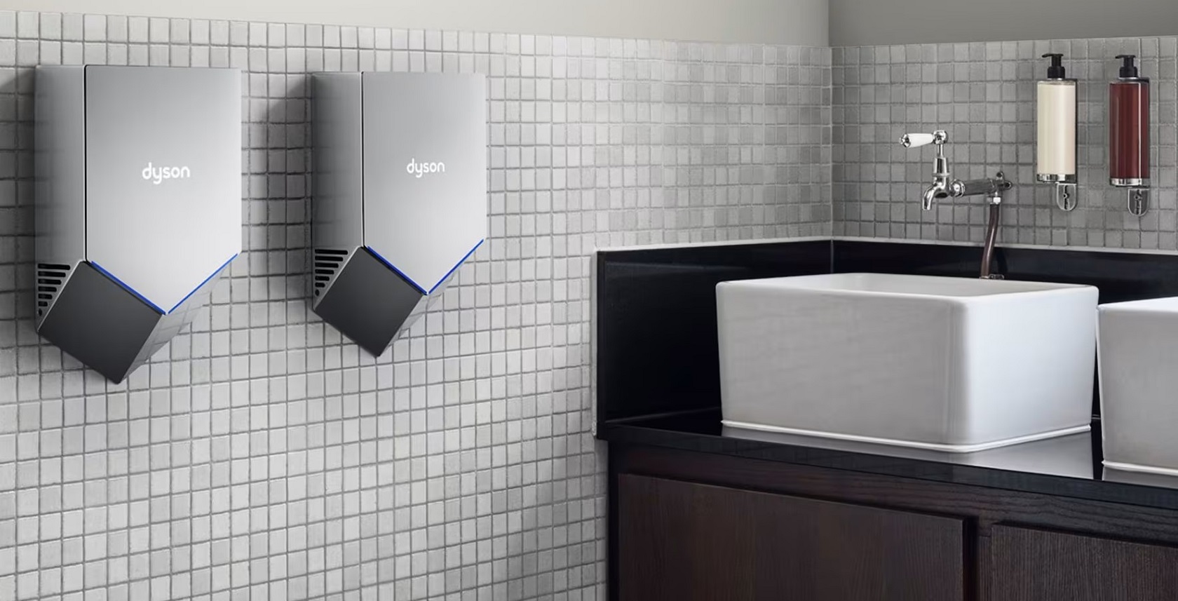 Dyson Airblade V HU02 - установка на стену