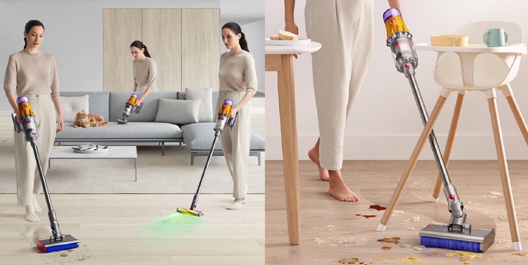 Удобный дисплей и эргономика Dyson V12s
