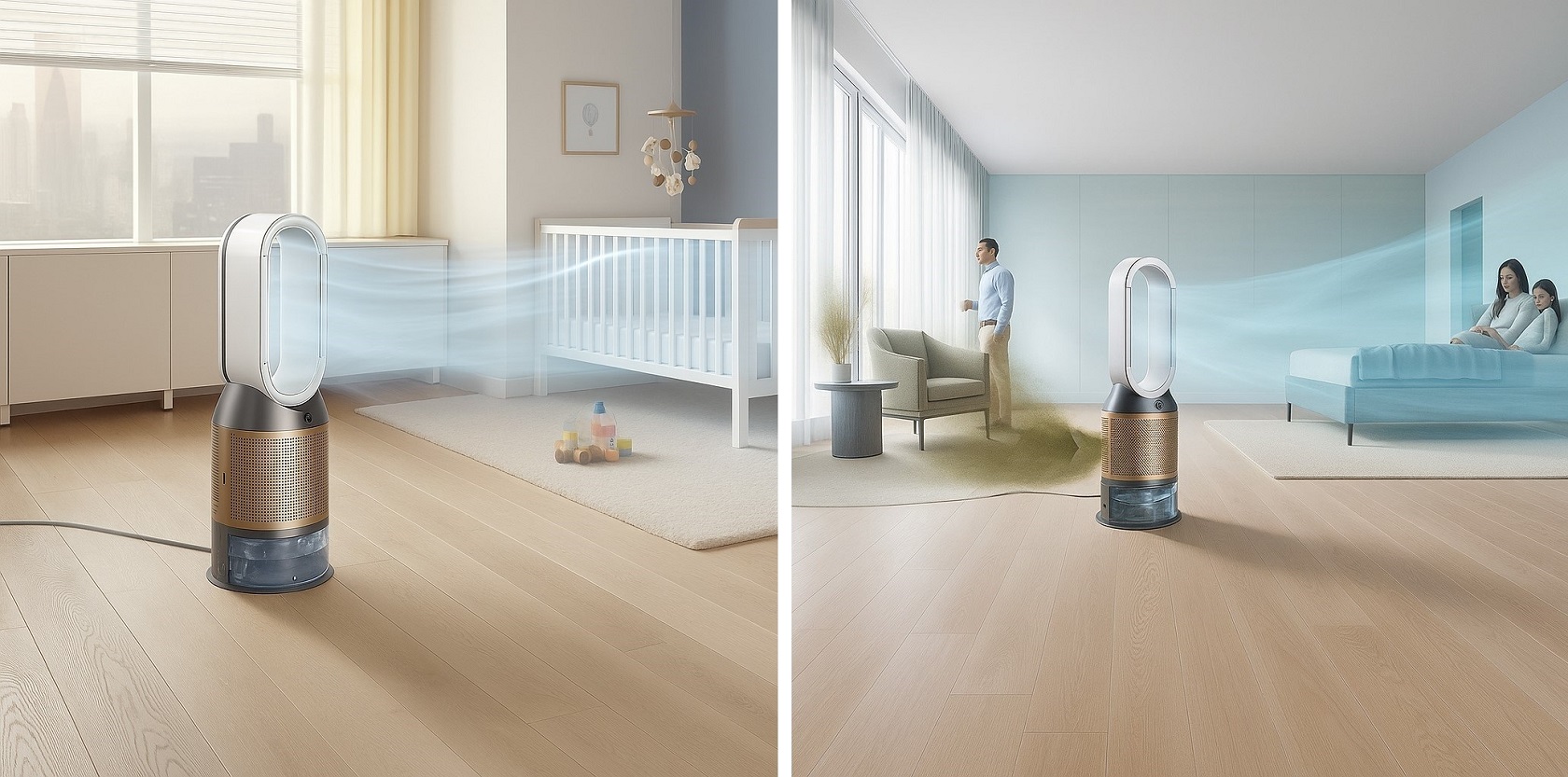 Dyson PH05 - панель управления и дисплей