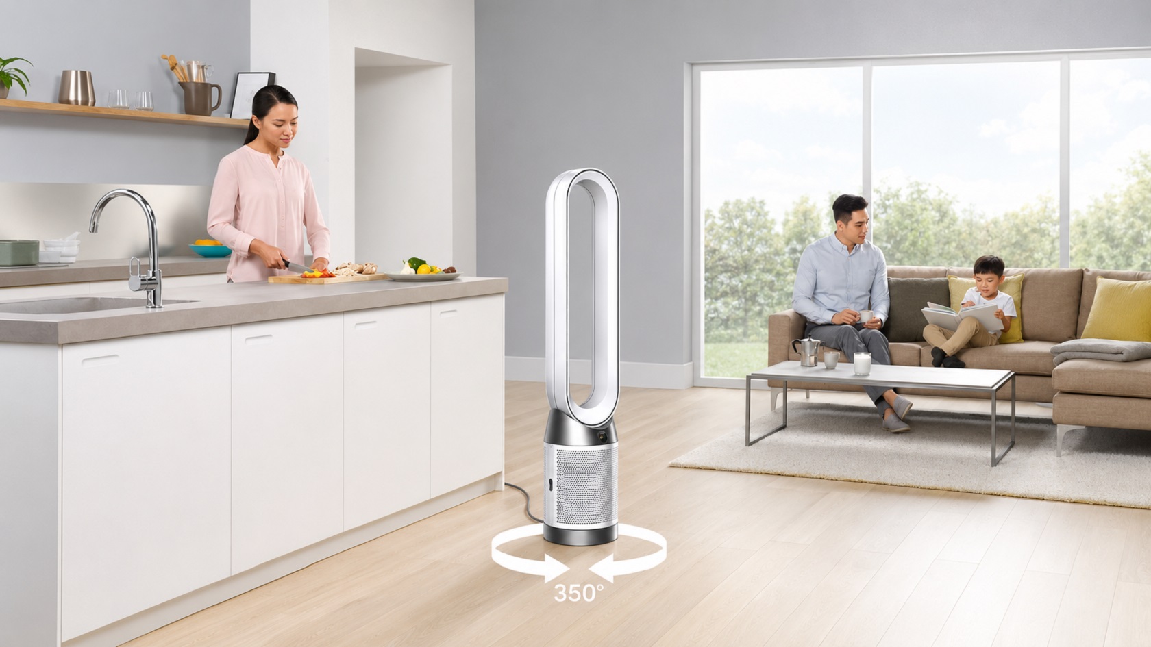 Конструкция Dyson Purifier Cool TP10