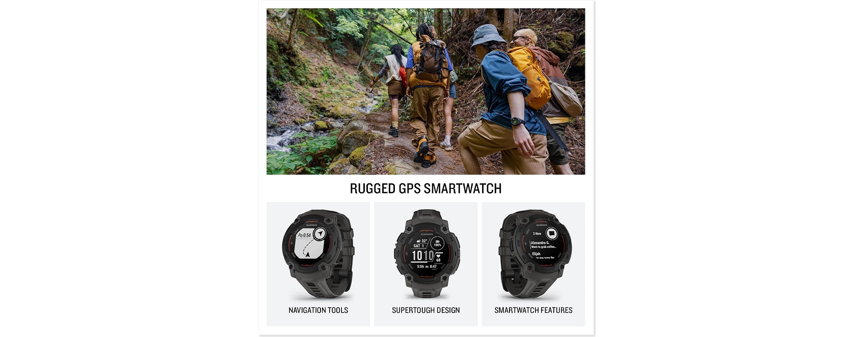 Garmin Instinct E - боковой вид