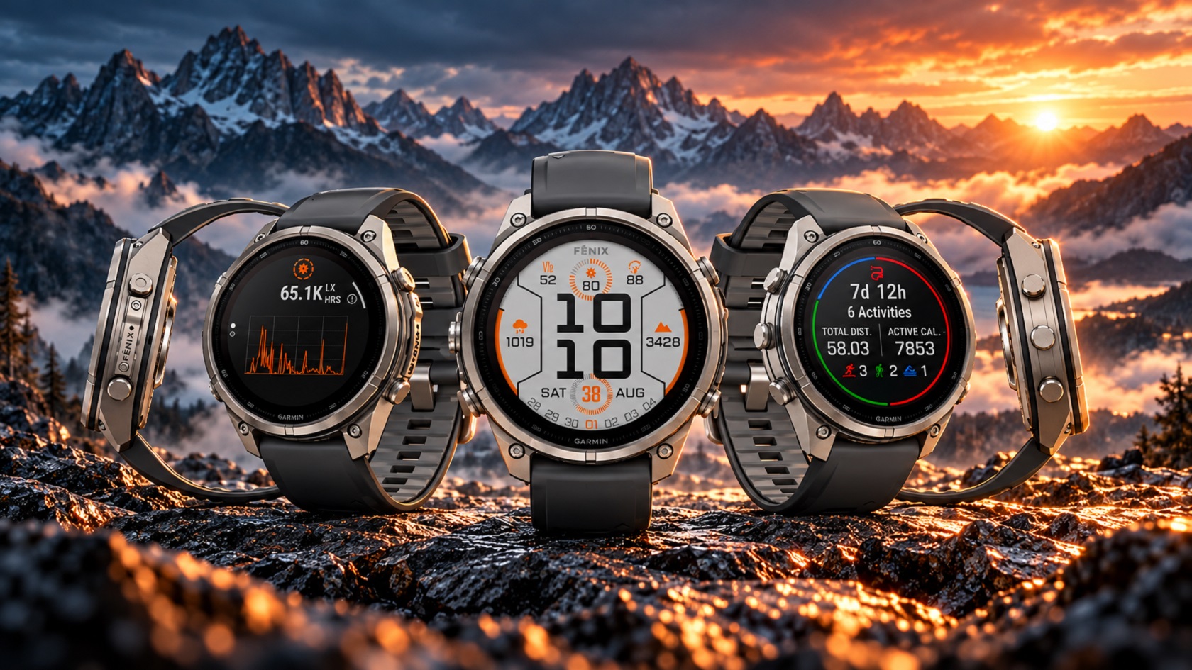 Garmin fēnix 9 Pro Solar — спортивный интерфейс
