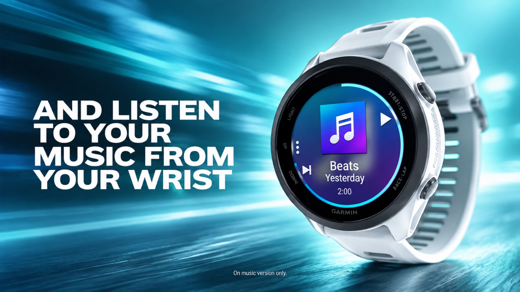 Garmin Forerunner 170 Music — вид спереди