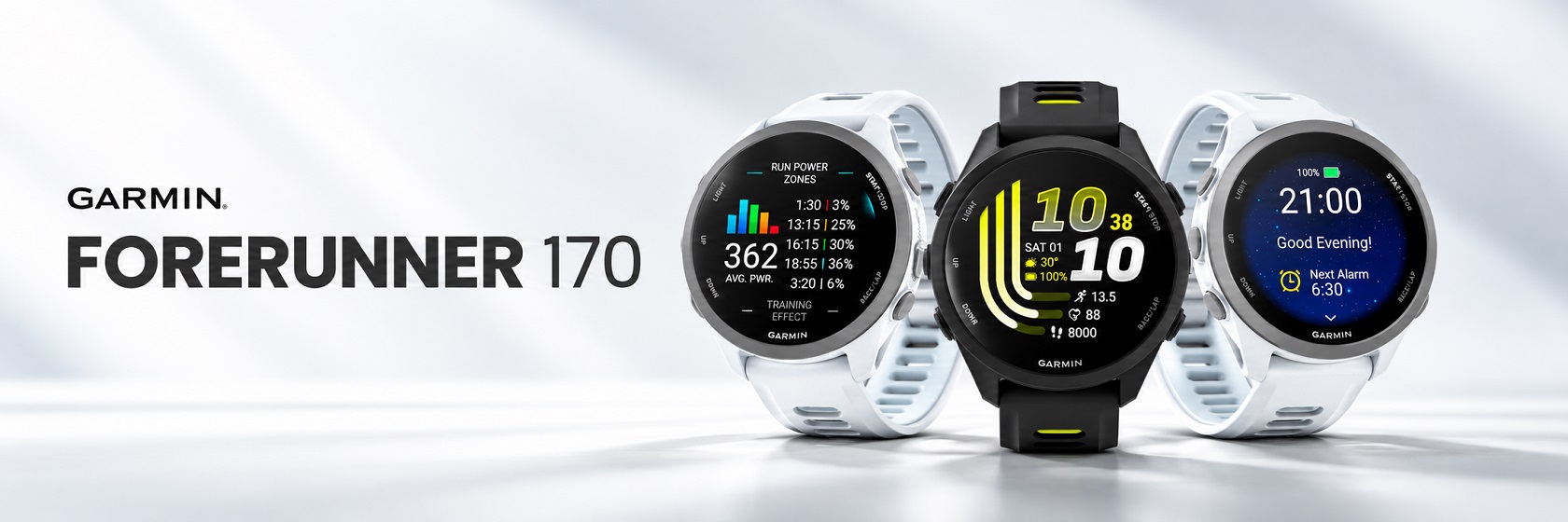 Смарт-часы Garmin Forerunner 170 — вид спереди