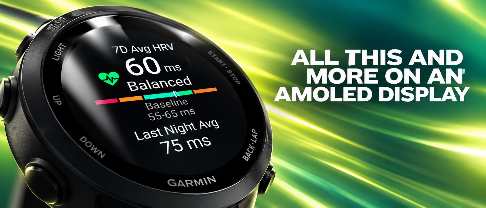 Garmin Forerunner 170 — интерфейс часов