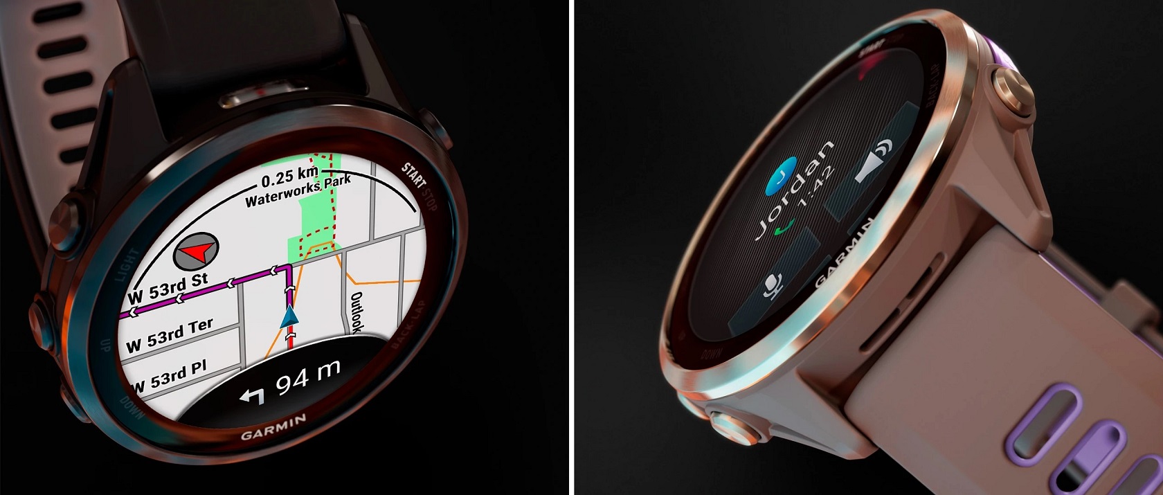 Garmin Forerunner 970 - боковой вид