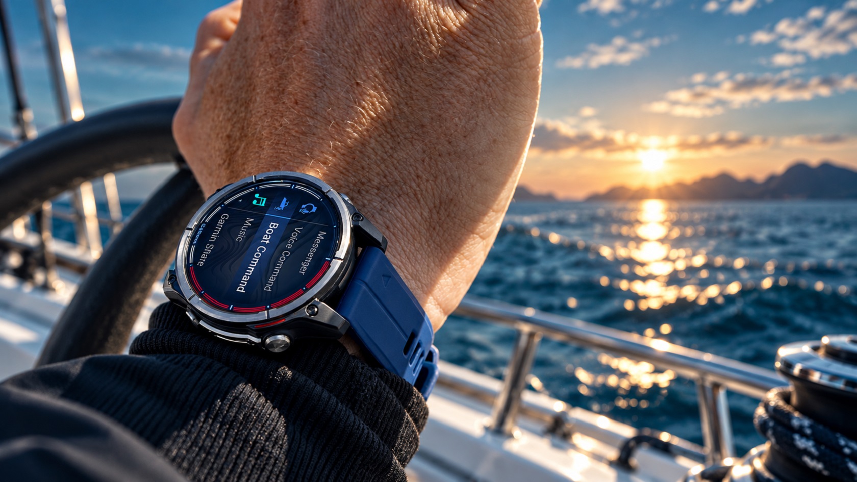 Garmin Quatix 8 — внешний вид морских смарт-часов