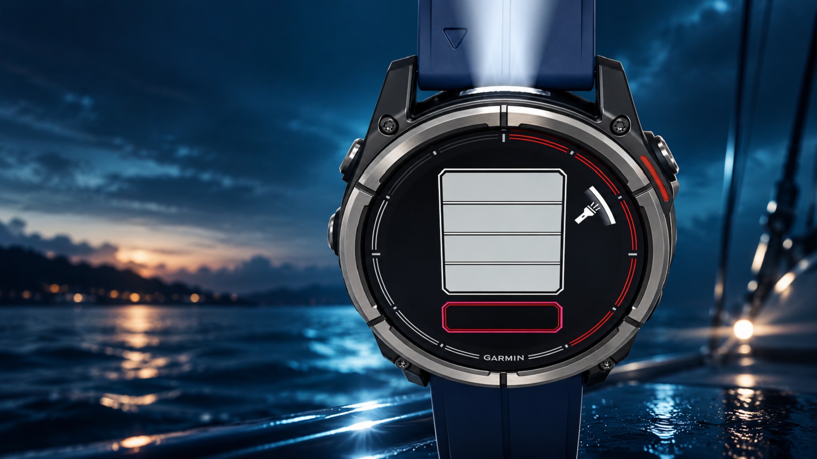 Garmin Quatix 8 с титановым безелем и сапфировым стеклом