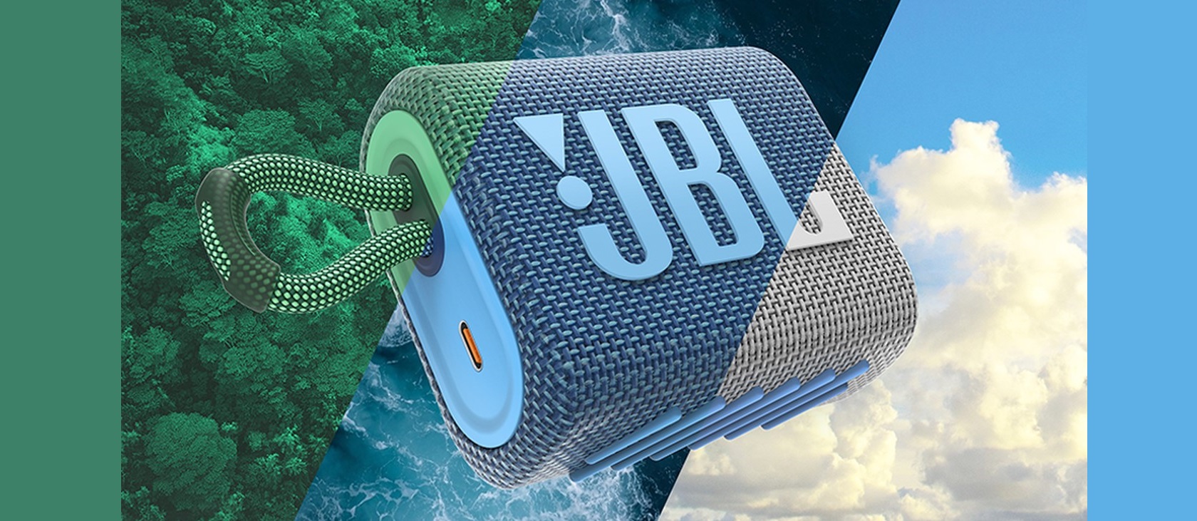 JBL Go 3 Eco - вид спереди