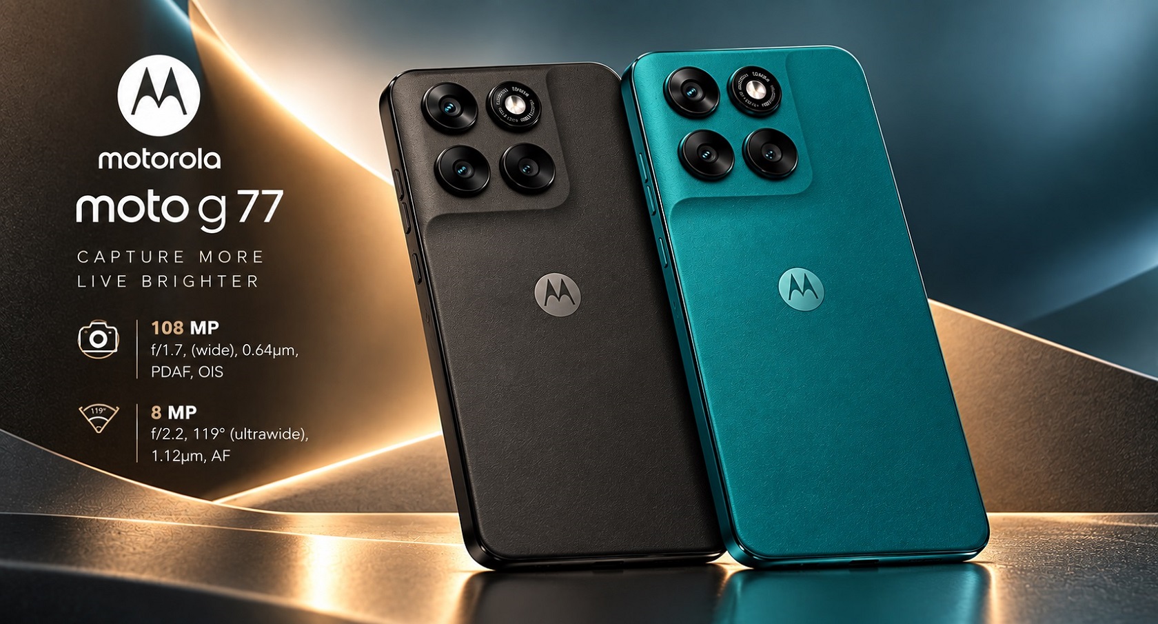 Motorola Moto G77 вид спереди